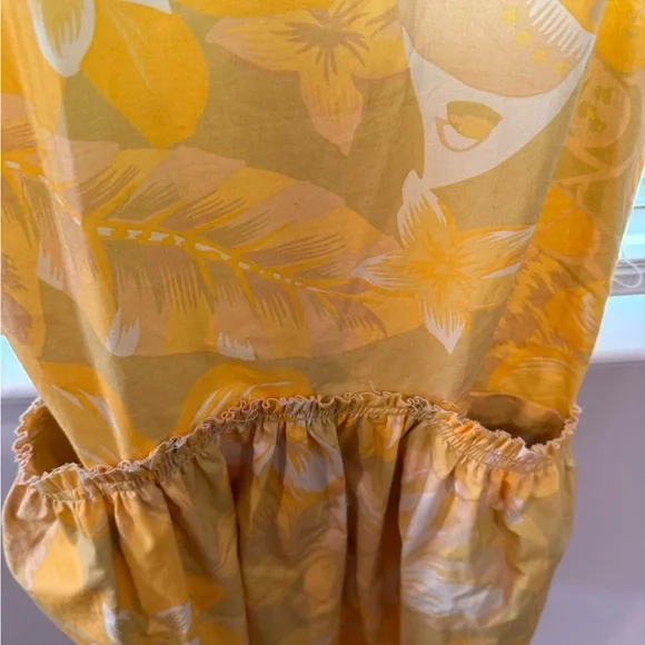 NWT Free People Deserted Island Yellow Floral Sundress - Picture 5 of 5